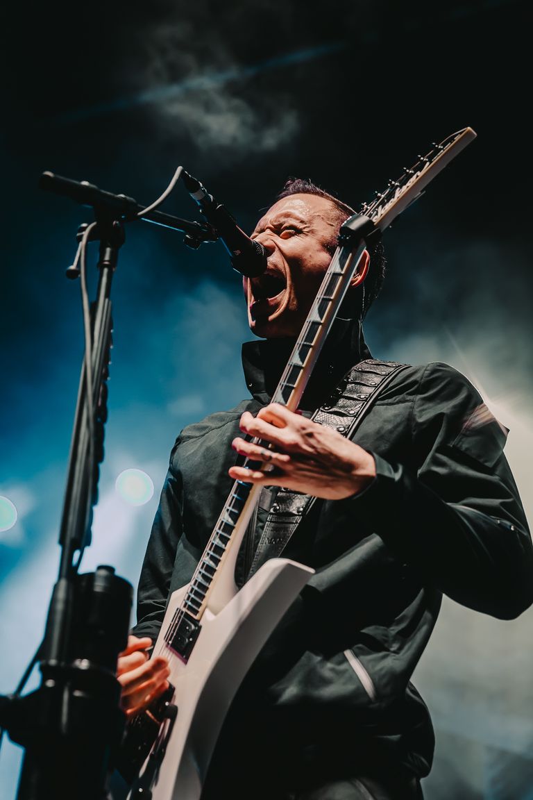 Trivium performing live at AEC Theatre in Adelaide